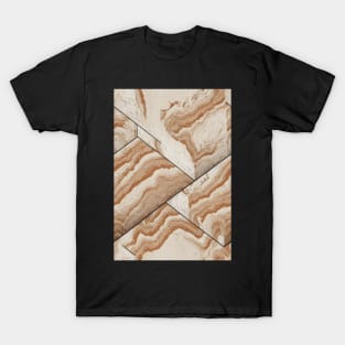 Travertine Stone Pattern Texture #3 T-Shirt